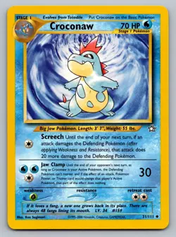 Pokemon TCG Neo Genesis Croconaw (31) 031/111 - Image 1