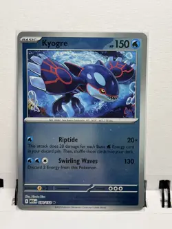 Kyogre 034 2025 Pokemon Mega Evolution Reverse Holo Rare Card NM+ - Image 1