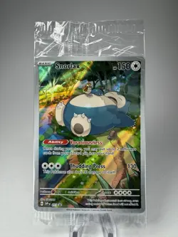 Pokemon Card Snorlax SVP 051 Scarlet & Violet 151 Black Star Promo NM sealed - Image 2