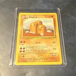 Wizards of the Coast Pokemon Dugtrio Base Set 19/102 Regular Rare 70 HP 1999 TCG - Image 1