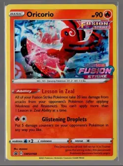 Oricorio SWSH168 Holographic Stamped Black Star Promo Pokemon TCG Near Mint - Image 1