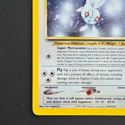 Pokemon Neo Genesis Togetic 16/111 Holo NM Near Mint SWIRL - Image 2