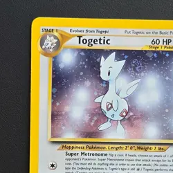 Pokemon Neo Genesis Togetic 16/111 Holo NM Near Mint SWIRL - Image 5