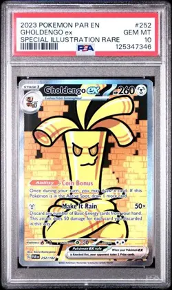 2023 POKEMON PAR EN-PARADOX RIFT SPECIAL ILLUSTRATION RARE GHOLDENGO EX PSA 10 - Image 1