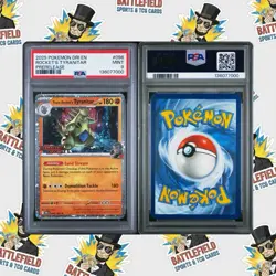 2025 POKEMON DRI EN-DESTINED RIVALS PRERELEASE TEAM ROCKET'S TYRANITAR PSA 9 - Image 1