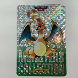 Charizard Bandai Carddass Vending Prism Green 1996 Pokemon Card #006 Japan - Image 5