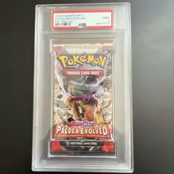 PSA 9 Mint Pokemon Scarlet & Violet Paldea Evolved Booster Pack Ting-Lu - Image 1