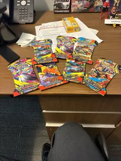 6 Sealed Packs Pokemon Mega Evolution Random Cover Art - Image 1