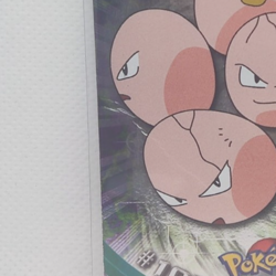 Exeggcute #102 Pokemon Topps Series 1 TCG Blue Logo Label 1st Print Pokemon - Image 3