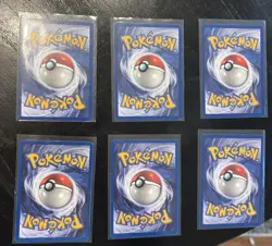 Lot Of 6 Rare Non-Holo First Edition Pokemon From Jungle And Fossil Set - Image 5