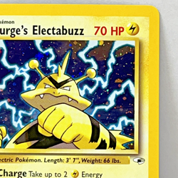 2000 Pokemon Gym Heroes Lt. Surge's Electabuzz #6/132 - Image 3