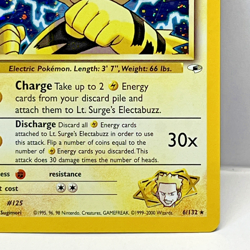 2000 Pokemon Gym Heroes Lt. Surge's Electabuzz #6/132 - Image 4
