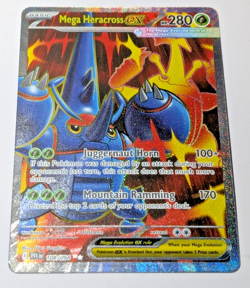 2025 Pokemon Phantasmal Flames Mega Heracross ex Ultra Rare #108/094 - Mint/NM - Image 3