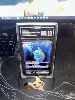 TAG GEM MINT 10 ENGLISH POKEMON 2023 BLASTOISE ex 009/165 POKEMON 151 SV2a - Image 3