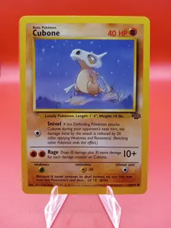 1999 Pokemon Jungle cubone #50 Extremely LP - Image 1