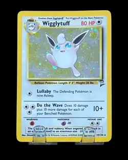 Pokemon TCG Wigglytuff Base Set 2 19/130 Holo Rare unlimited LP - Image 1