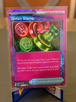 Pokemon Unfair Stamp 165/167 Twilight Masquerade Scarlet & Violet ACE SPEC Rare - Image 3