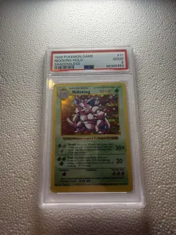 PSA 2 1999 Pokemon Game Shadowless Nidoking Holo Base Set 11/102 - Image 1