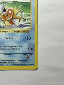 Pokemon TCG Magikarp 1st Edition Shadowless Base Set 35/102 - Image 3