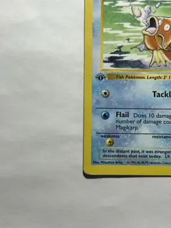 Pokemon TCG Magikarp 1st Edition Shadowless Base Set 35/102 - Image 4