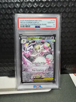 2025 Pokemon Mega Evolution Mega Gardevoir EX Special Illustration Rare PSA 10 - Image 1