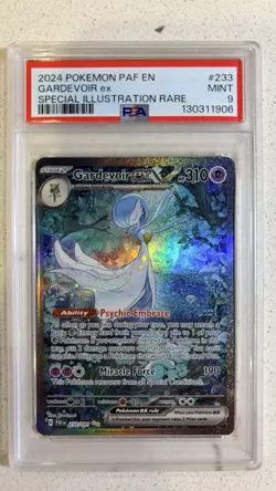 PSA 9 2024 Pokemon Gardevoir Ex 233/091 Paldean Fates TCG Card - Image 1