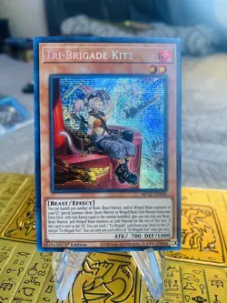 Yugioh x1 Tri-Brigade Kitt MP22-EN006 Prismatic Secret Rare 1st Edition (NM) - Image 1