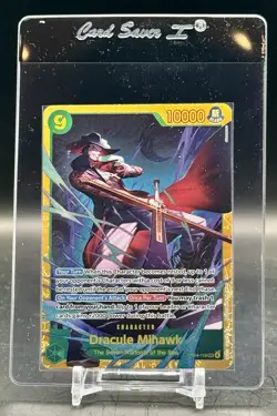 Dracule Mihawk OP14-119 Secret Rare The Azure Sea's Seven One Piece TCG NM - Image 1