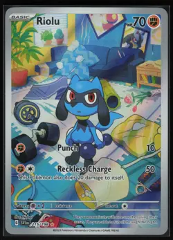 Pokemon Riolu - Illustration Rare Holo SV01 Scarlet & Violet Base Set 215/198 NM - Image 1