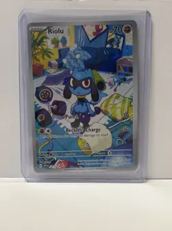 Riolu 215/198 Illustration Rare Holo Sv01 Scarlet Violet Base Set Pokemon TCG NM - Image 3