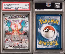 2023 POKEMON OBF EN-OBSIDIAN FLAMES SPECIAL ILLUSTRATION RARE CHARIZARD EX PSA 9 - Image 3