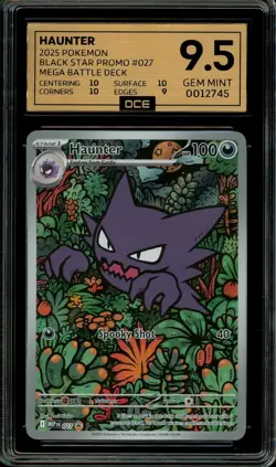 Haunter MEP 027 Black Star Promo - Pokemon Mega Battle Deck - OCE Grade 9.5 - Image 1