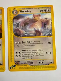 Teddiursa Ursaring Skyridge Evolution Pokemon E-Reader Card Lot - Image 3