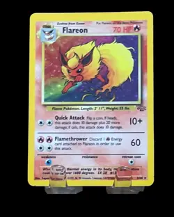 Pokemon Flareon 3/64 Jungle Holo Rare Card - Image 1