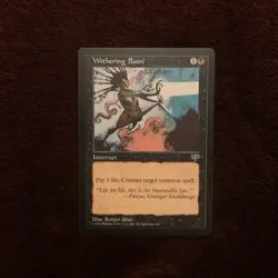 Withering Boon Mirage Regular MTG Card Magic: The Gathering NM Never Played X1 - Image 1