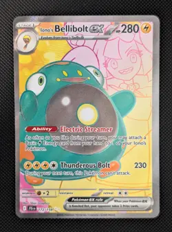 Iono's Bellibolt EX 172/159 Ultra Rare Full Art Holo Card Sv09: Journey Together - Image 1