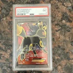 Pokemon TCG Umbreon EX Fates Collide Full Art Ultra Rare Holo Card 119/124 PSA 9 - Image 1