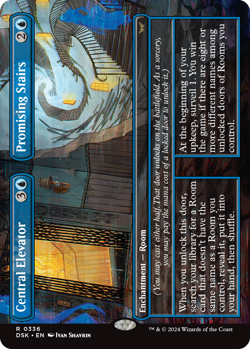 [MTG] Central Elevator // Promising Stairs (Borderless) (0336) (DSK) NM - Image 1