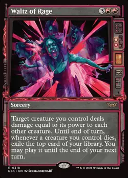 [MTG] Waltz of Rage (Foil) (Showcase) (0318) (DSK) NM - Image 1