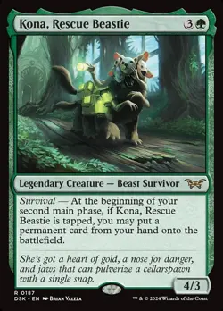 [MTG] Kona, Rescue Beastie (Foil) (0187) (DSK) NM - Image 1