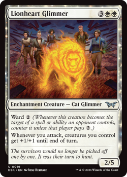 [MTG] Lionheart Glimmer (0019) (DSK) NM - Image 1