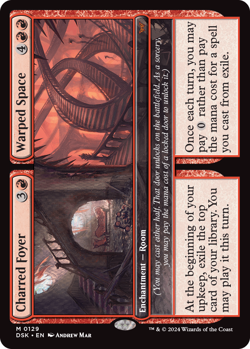 [MTG] Charred Foyer // Warped Space (0129) (DSK) NM - Image 1