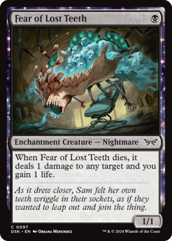 [MTG] Fear of Lost Teeth (0097) (DSK) NM - Image 1