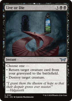 [MTG] Live or Die (0107) (DSK) NM - Image 1