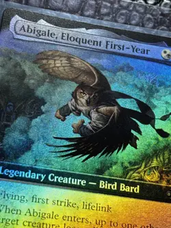 Abigale, Eloquent First-Year Extended Art Lorwyn Eclipsed Pack Fresh! Foil Rare - Image 2