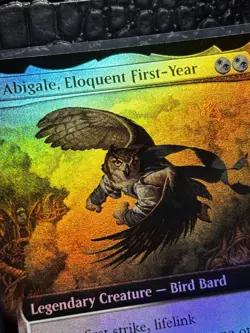 Abigale, Eloquent First-Year Extended Art Lorwyn Eclipsed Pack Fresh! Foil Rare - Image 3