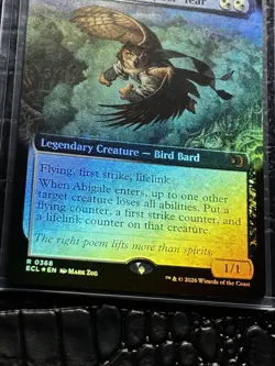 Abigale, Eloquent First-Year Extended Art Lorwyn Eclipsed Pack Fresh! Foil Rare - Image 4