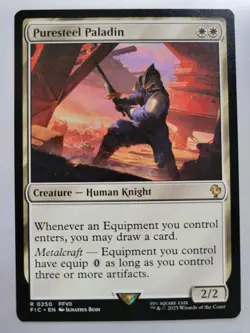 MTG - Final Fantasy: Puresteel Paladin (0250) - Rare - Near Mint - Image 1