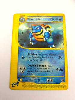 Pokemon Card - Non-Holo Blastoise 36/165 Expedition *MP* e-Card Rare - Image 1