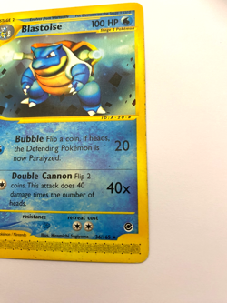 Pokemon Card - Non-Holo Blastoise 36/165 Expedition *MP* e-Card Rare - Image 5